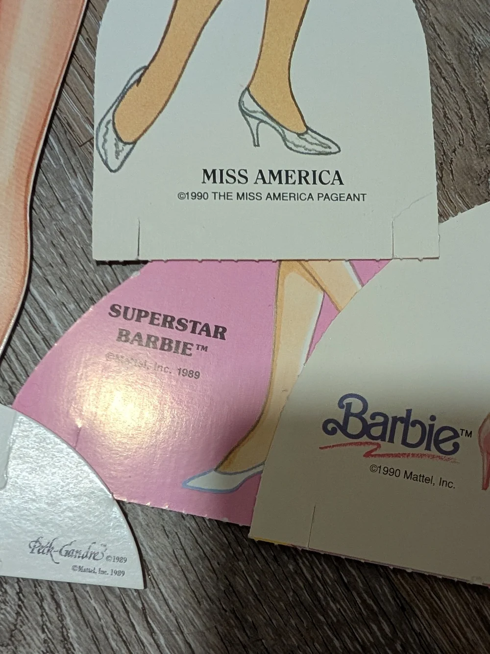 Vintage Barbie Paper Dolls Set